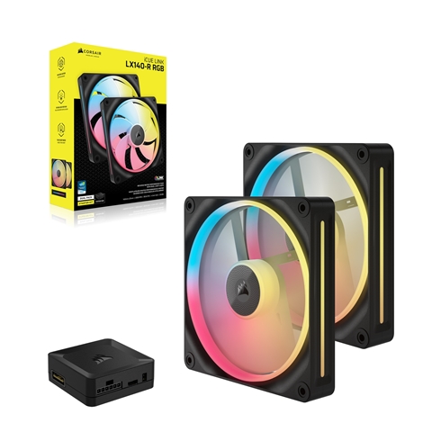 iCUE LINK LX140-R RGB Dual Fans Reverse Starter Kit (CO-9051052-WW)