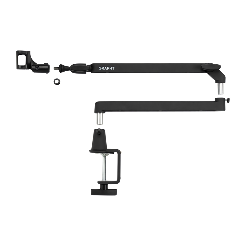GRAPHT ロープロファイル MICROPHONE ARM（Black） GRT057-BLK-ONE