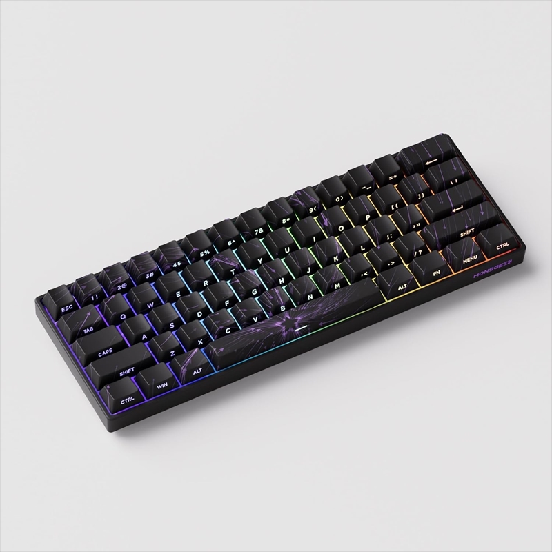 Akko MonsGeek FUN60 Max SP Black 無線モデル Nebulaデザイン AKKO01-00008-BLK