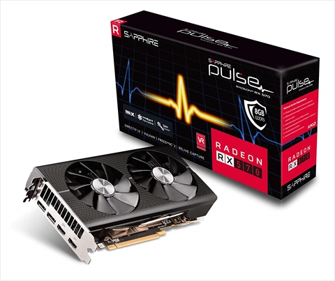 【クリックでお店のこの商品のページへ】SAPPHIRE PULSE RADEON RX 570 8G GDDR5 DUAL HDMI / DUAL DP OC W/BP (UEFI) SA-PULSERX570-8GGD5OC/11266-66-20G