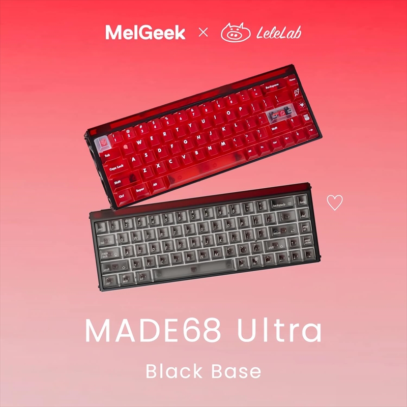 MelGeek × LeleLab MADE68 Ultra Black Base MADE68U-RL-0204-LLZ