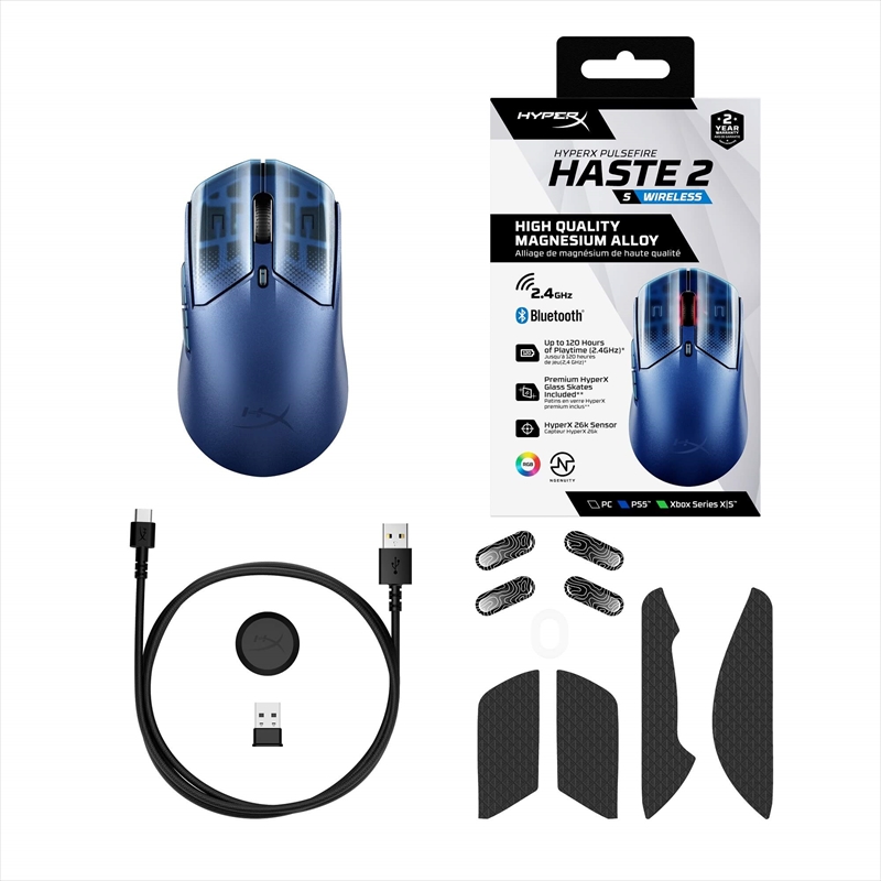 HyperX Pulsefire Haste 2 S Wireless(Navy) 9B001AA 2月28日発売