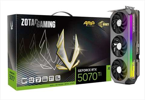 ZT-5070Ti-16G-AEI/ZT-B50710B-10P ZOTAC GAMING GeForce RTX 5070 Ti AMP Extreme INFINITY