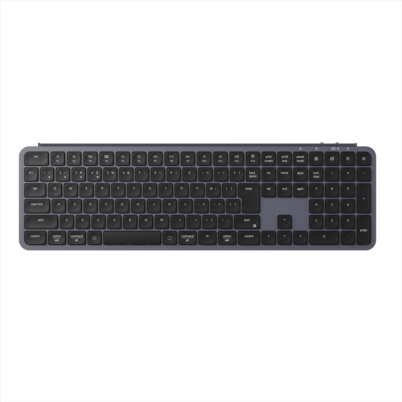 B6P-K1Z-JIS Keychron B6 Pro ウルトラスリム ワイヤレスキーボード - JIS配列（テンキー付 / 100%フルサイズ） / シザースイッチ（本体カラー：スペースグレー / かな印字なし）