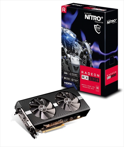 【クリックで詳細表示】SAPPHIRE NITRO＋ RADEON RX 590 8G GDDR5 DUAL HDMI / DVI-D / DUAL DP W/BP OC (UEFI) (SA-RX590-8GD5N＋OC/11289-05-20G)