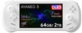 AYANEO 3 OLED/Ryzen AI9 HX370/64/2TB スカイホワイト AYA3-OL376420-WH  先行予約特典（ジョイスティックキャップ、専用ガラスフィルム）付き！