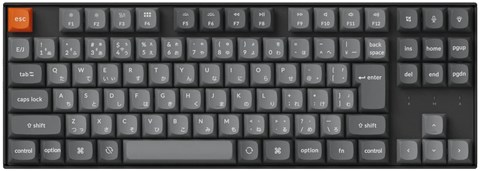 K8M-A4-JIS K8 Max QMK ワイヤレス カスタム・メカニカルキーボード - WHITE LED - JIS配列  / Keychron Superスイッチバナナ軸