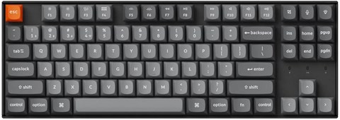 K8M-A3-US K8 Max QMK ワイヤレス カスタム・メカニカルキーボード - WHITE LED - US配列  / Keychron Superスイッチ茶軸