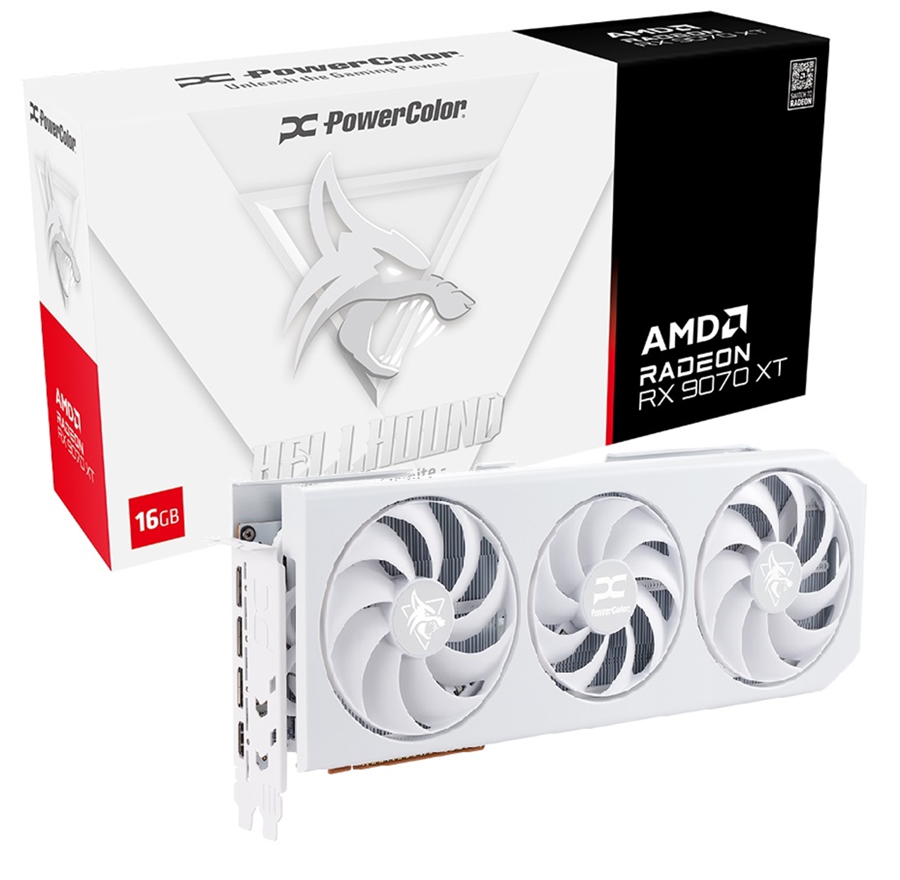 RX9070XT 16G-L/OC/WHITE | RADEON RX 9070 XT | AMD PCI-Express