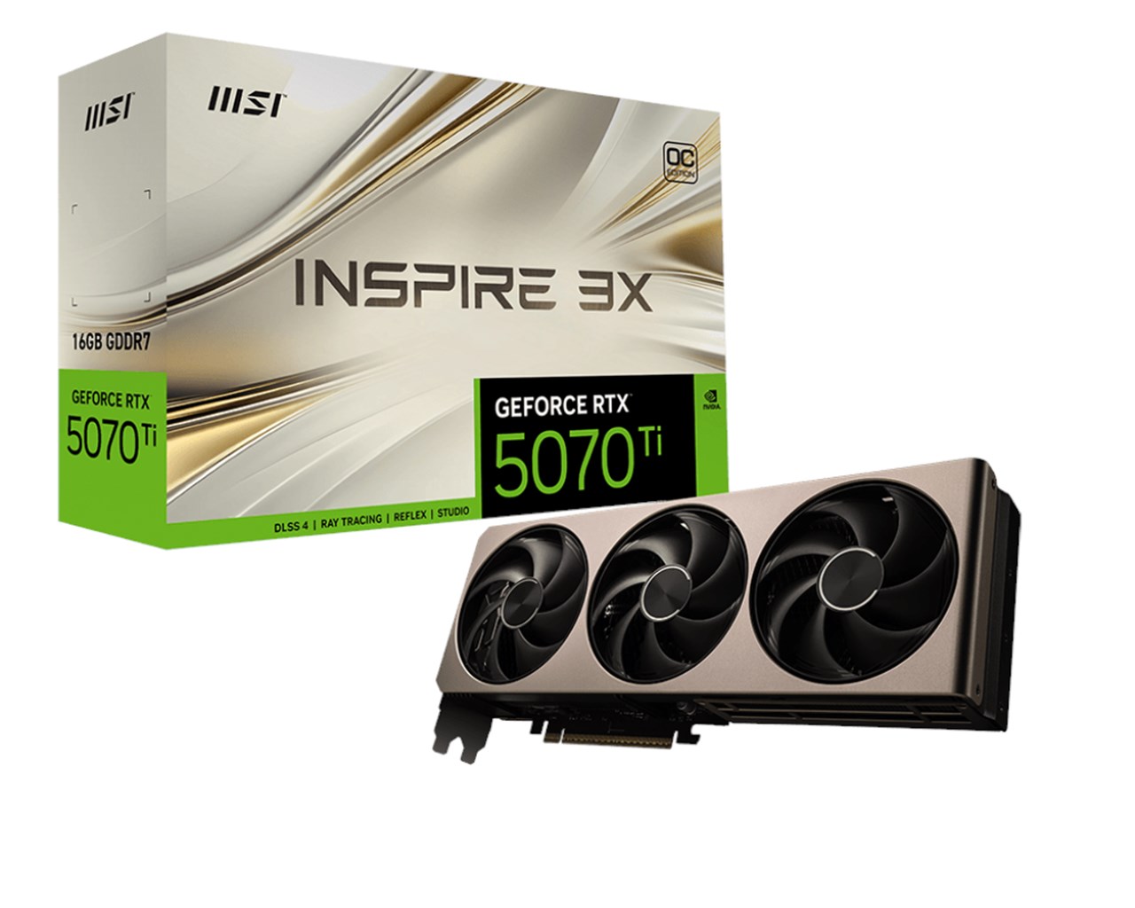 GeForce RTX 5070 Ti 16G INSPIRE 3X OC | GeForce RTX 5070Ti
