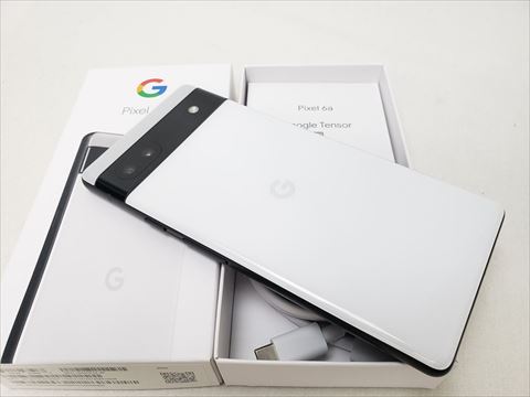 Pixel6a チョーク 6GB/128GB 【au SIMFREE】 各サイトで併売につき売切れのさいはご容赦願います。